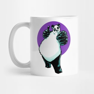 Buddy Panda with Purple Background Mug